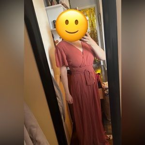 Bridesmaid or Wedding Guest Baltic Born Chiffon Maxi Dress